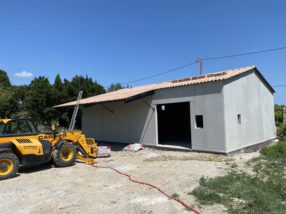 Charpente sur mur toiture PST tuiles (6)